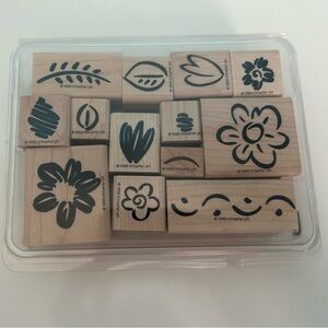 Stampin' Up! “Two-Step Stampin’ Fanciful Flowers” rubber stamp set from 1999